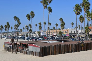 NEWPORT BEACH, CALIFORNIA - 26 OCT 2023: Dory Fishing Fleet and Market, 1891 'de kurulan bir balıkçılık kooperatifi..
