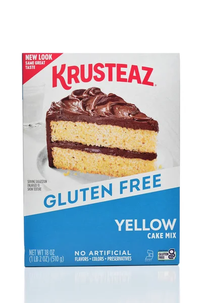 Irvine California Dec 2023 Box Krusteaz Gluten Free Yellow Cake — 图库照片