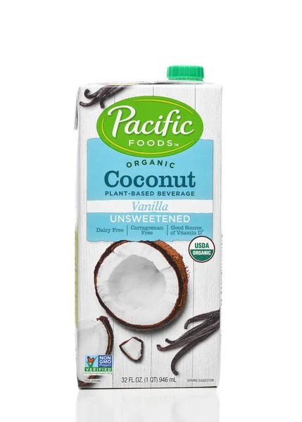 Irvine California Dec 2023 Pacific Foods Organic Coconut Plant Based — Stock Photo, Image