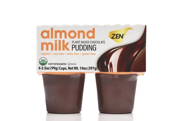 Irvine California Jan 2024 Συσκευασία Ζεν Αμυγδάλου Γάλα Pudding Φυτική — Φωτογραφία Αρχείου