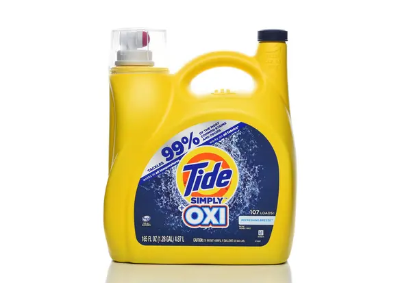 Irvine California Feb 2024 Bottle Tide Simply Oxi Laundry Detergent Royalty Free Stock Images