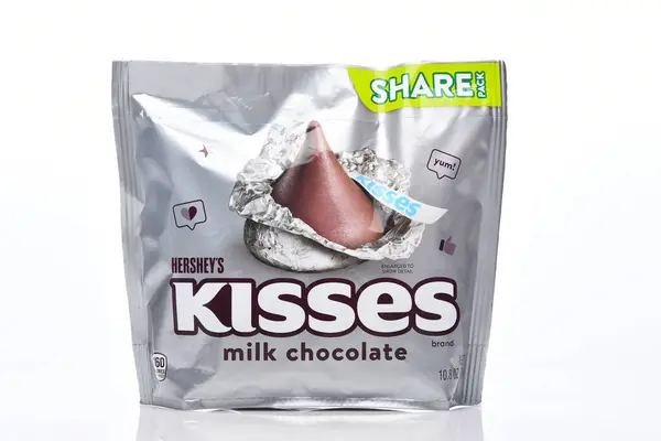 Irivne California Mar 2024 Package Hershey Kisses Milk Chocolate Candy Stock Image