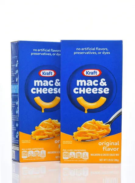 Irivne California Mar 2024 Two Boxes Kraft Mac Cheese Stock Photo
