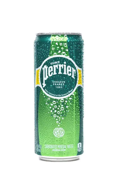 Irvine California Apr 2024 Can Perrier Carbonated Mineral Water Royalty Free Stock Photos