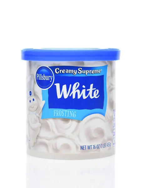 Irvine California Apr 2024 Can Pillsbury Creamy Supreme White Frosting Stock Picture