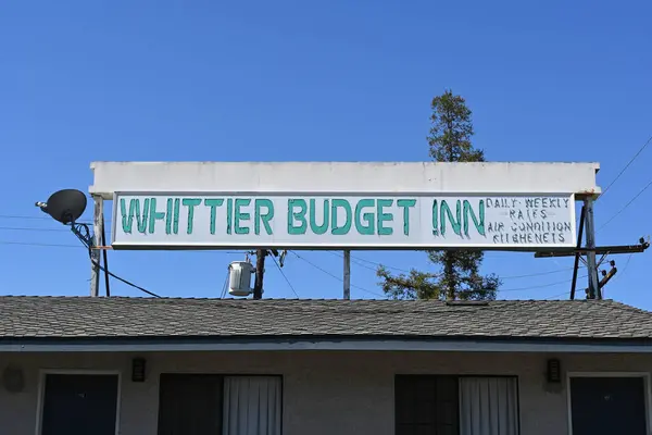 Whittier Californie Avril 2024 Whittier Budget Inn Motel Sur Whittier — Photo
