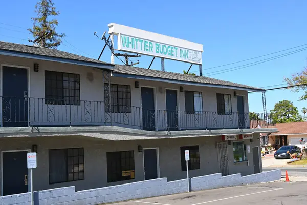Whittier Californie Avril 2024 Whittier Budget Inn Motel Sur Whittier — Photo