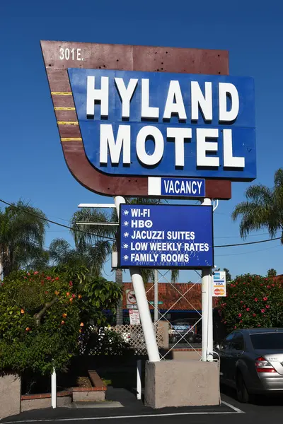 Habra Californie Avril 2024 Hyland Motel Sur Whittier Boulevard — Photo