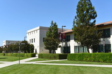 LONG BEACH, CALIFORNIA - 28 Temmuz 2024: Long Beach City College, LBCC 'nin T binası.