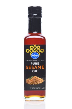 IRVINE, CALIFORNIA  - 28 SEPT 2024: A bottle of Kroger Pure Sesame Oil.  clipart