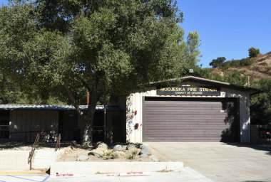 SILVERADO, CALIFORNIA - 25 OCT 2024: The Modjeska Fire Station, built in 1947 part of the Orange County Fire Authority. clipart