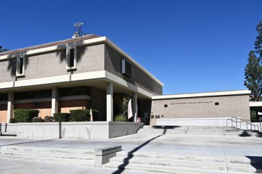 RIVERSIDE, CALIFORNIA -23 Şubat 2024: Riverside City College kampüsündeki Martin Luther King Jr. Öğretim ve Öğrenim Merkezi.