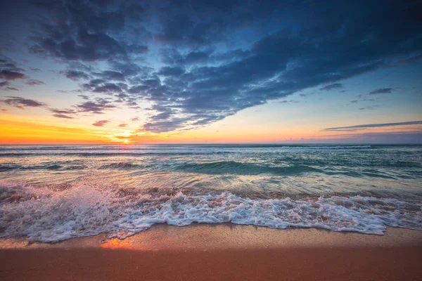 Над Морем Облачность Снимок Восхода Солнца Стоковое Изображение