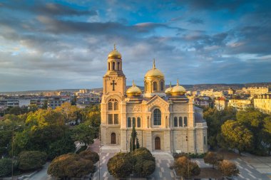 Varna, Bulgaristan için varsayım The Cathedral havadan görünümü