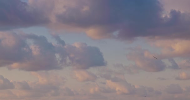 Bewegende Wolken Lucht Tijd Vervallen Slow Motion Video — Stockvideo