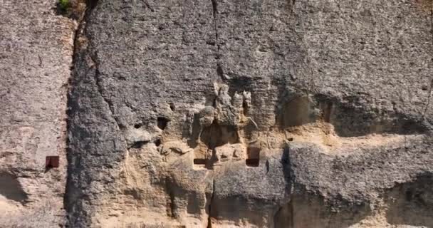 Мадара Райдер Англ Madara Rider Середньовічний Великий Скельний Рельєф Скелях — стокове відео