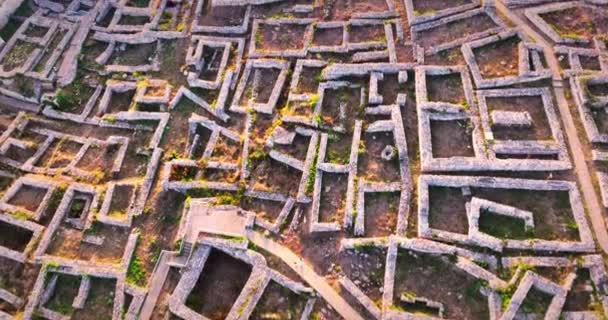 Fortaleza Shumen Forte Antigo Arqueológico Cidade Velha Shoumen Bulgária Paisagem — Vídeo de Stock