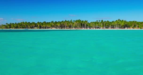 Reisen Die Karibik Und Blick Auf Tropische Insel Strand Küste — Stockvideo