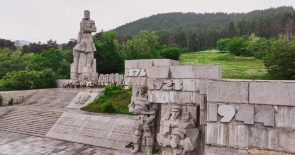 Monument Commémoratif Hristo Botev Bulgare Héros National Pour Libération Poète — Video