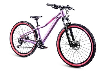 Beyaz arka planda izole edilmiş bisiklet, modern dağ bisikleti