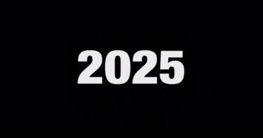 Yeni Yıl 2025 Animasyon takvim numarası 2025 'in gelecekteki kutlamalarına göre değişiyor