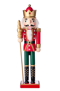 Noel Oyuncağı Fındıkkıran Asker şeffaf arka planda izole edildi