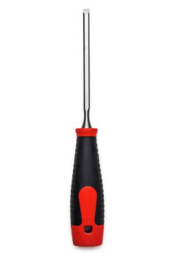 Beyaz arkaplanda izole edilmiş keski aracı