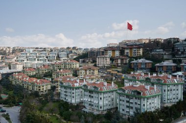 İstanbul 'un şehir merkezi, güneşli bir günde