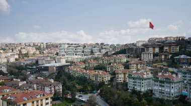 İHA görüşünün üstündeki İstanbul hindi anteninin yerleşim alanı