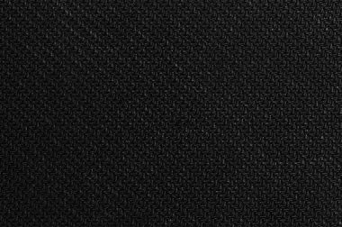 Siyah örgü kumaş yapısı makro yakın görüş. Temiz pamuk arkaplan dokusu