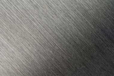 Siyah çelik levha makro yakın görüş. Alüminyum siyah panel