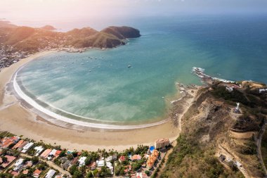 Nikaragua San Juan del sur şehir seyahati temalı İHA görüntüsü