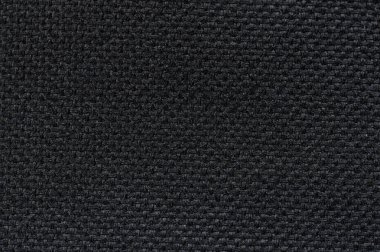 Siyah kumaş dokusu düz makro yakın görünüm