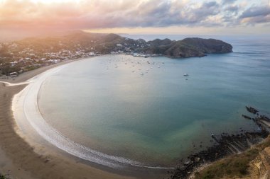 Orta Amerika 'da tatil yeri Nikaragua hava aracı görüntüsü