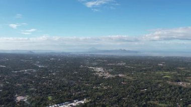Nikaragua 'nın başkenti yeşil doğal hava aracı manzaralı