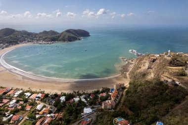 San Juan Del Sur 'daki sahil sınırı.