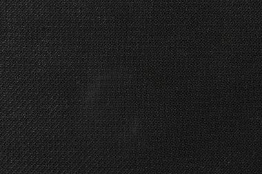 Örgü görünümlü siyah iplik kumaş yüzey dokusu