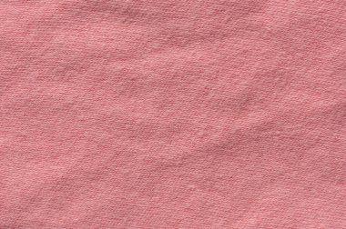 Pembe yumuşak pamuklu kumaş arka plan makro yakın görünüm