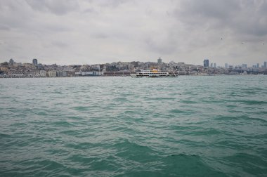 İstanbul Boğazı 'nda şehir planında tekne turları 