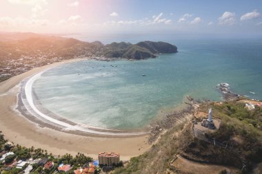 San Juan Del Sur hava aracı Panorama manzarasının üzerinde