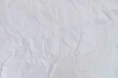 Beyaz buruşmuş kağıt dokusu arka plan makro yakın görünüm