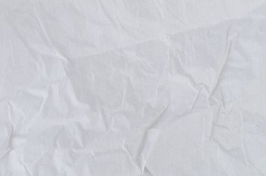 Boş beyaz kağıt kırışık sayfa makro yakın görünüm