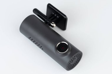 Siyah gösterge paneli kamera yakın görüntüyü izole etti