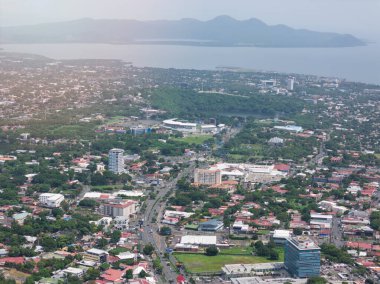 Managua, Nikaragua - 16 Ağustos 2024: Managua kentindeki tarihi hava aracı görünümü