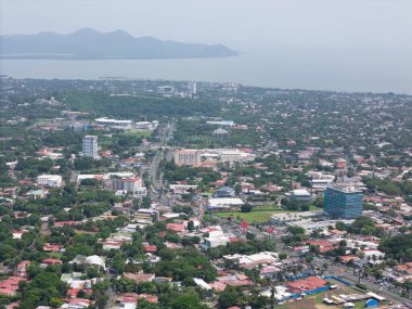 Managua, Nikaragua - 16 Ağustos 2024: Nikaragua 'da Managua şehri panoraması