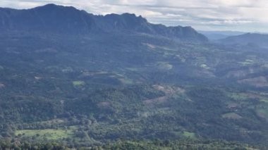 Nikaragua 'daki Dağ Pençeleri, gün batımında hava aracı görüntüsü