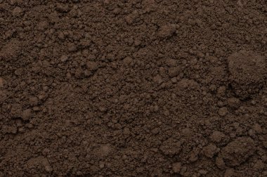 Kahverengi toprak arka plan makrosu yüzeyi yakın görünüm