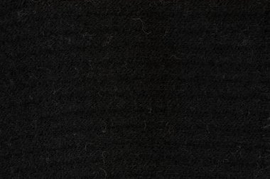 Yumuşak siyah kumaşın yakın görüntüsü pürüzsüz dokusunu ve ince liflerini doğal ışık altında gösteriyor..