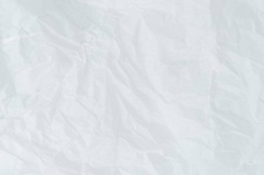 Buruşmuş beyaz kağıt malzeme makro yakın görünüm