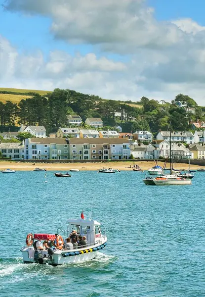 stock image A beautiful picturesque scene of the Torridge River looking across to Instow, North Devon. 